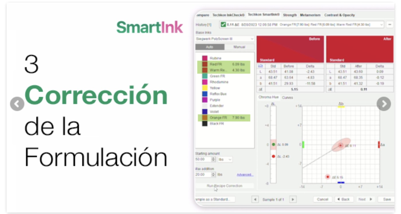 Paso 3 — Corrección de la formulación